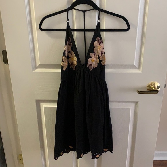 FREE PEOPLE Floral Halter Dress - Picture 1 of 1